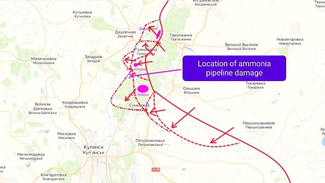 Toliatti Gorlovka Odessa Ammonia Pipeline