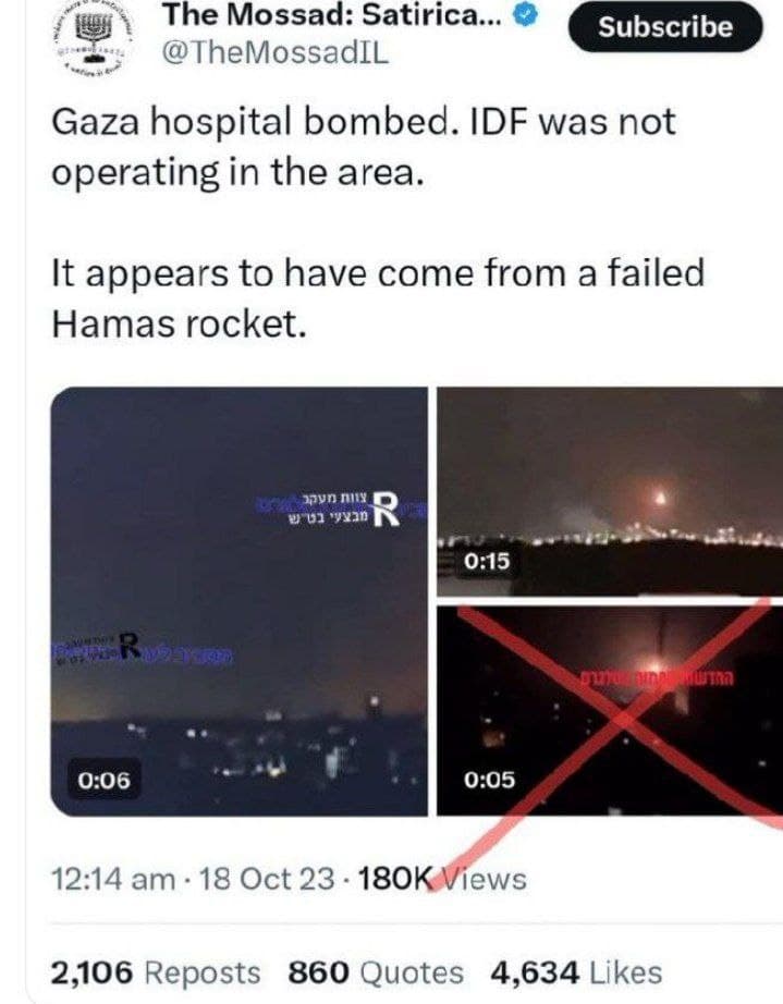 Mossad accounts twitter blame Israel genocide on others 1 Mossad accounts twitter blame Israel genocide on others 1